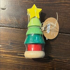 Mud Pie Colorful Wooden Stacking Toy